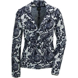 MADELEINE Gebreid vest  marine / wit