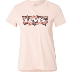 T-shirt - Logoprint - Jersey - Kwartmouw - Normale Pasvorm