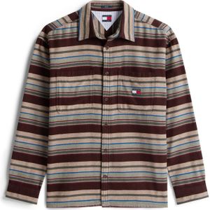 Tommy Jeans - Oversized Vrijetijdsoverhemd - Gestreept - Puur Katoen