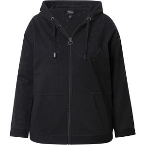 Ulla Popken Sweatvest  zwart