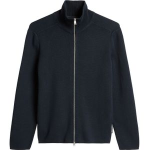 Regular fit gebreid jack van puur katoen