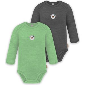 normani Rompertje/body 'Auckland'  grijs / groen / gemengde kleuren