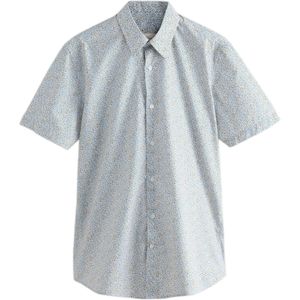 Next Overhemd  lichtblauw / limoen / grijs / wit