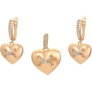faina Sieraden set  goud / transparant