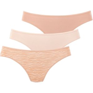 Beige Slips - Katoen - Aansluitend - Hoge Beenlijn