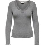 JDY Shirt 'JDYETOILE'  grijs gemêleerd