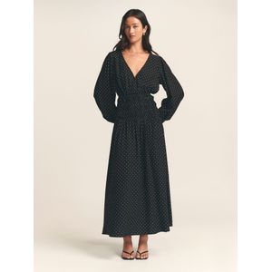 St MRLO Jurk 'May Gather'  zwart / wit