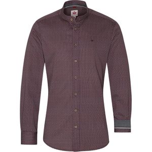 SPIETH & WENSKY Klederdracht overhemd  donkerrood