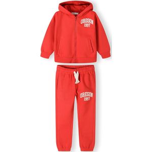 MINOTI Joggingpak  rood / wit