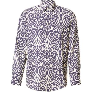 DRYKORN Overhemd 'Ramis'  ecru / violetblauw