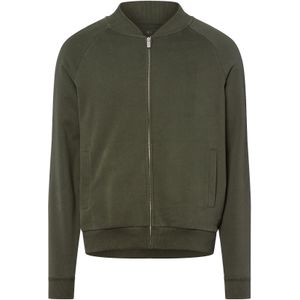 Nils Sundström Sweatvest  olijfgroen