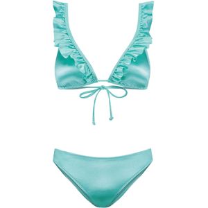 Shiwi Bikini 'Bobby'  turquoise / petrol / wit