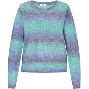 MYMO Trui  turquoise / violetblauw