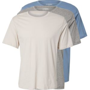 JJ Rebel Shirt  hemelsblauw / grijs gemêleerd / wit