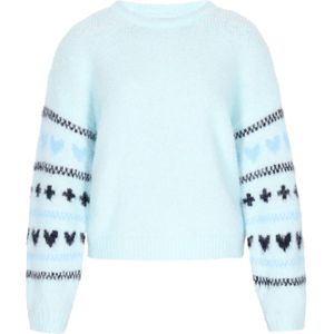 MYMO Trui 'Young Fashion'  navy / aqua / duifblauw