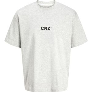 JACK & JONES Shirt 'CNZ'  grijs gemêleerd / zwart