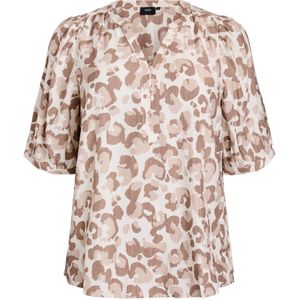 Zizzi Blouse 'Ecavia'  pink / oudroze / lichtroze / wit