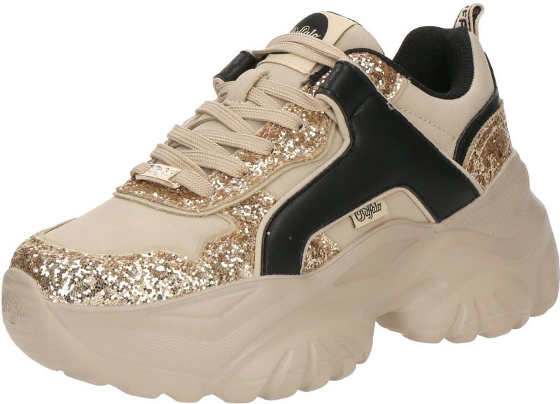 BUFFALO Sneakers laag  beige / goud / zwart