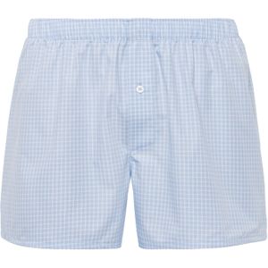 Hanro Boxershorts ' Fancy Woven '  lichtblauw / wit