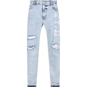 2Y Premium Jeans  blauw denim / wit
