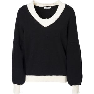 Influencer Trui  zwart / wit