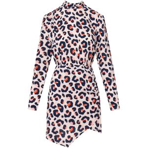 Laurella Jurk  oranje / pasteloranje / zwart