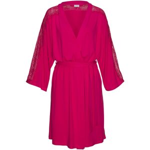 Donkerrood Kimono - Bovenmateriaal 95% Viscose, 5% Elastaan