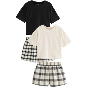 Next Nachtkledij  zwart / offwhite