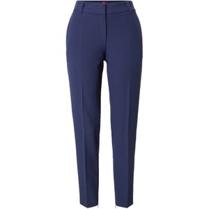 Slim fit pantalon met persplooien, model 'Hedima'