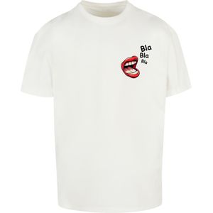 Merchcode Shirt 'Bla Bla Bla Comic'  rood / zwart / wit