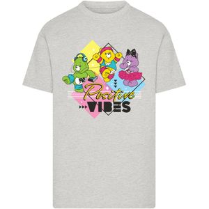 F4NT4STIC Shirt 'Care Bears Good Luck Bear Positive Vibes'  grijs / gemengde kleuren
