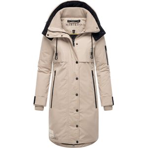 MARIKOO Wintermantel 'Anoukaa 16'  crème / zwart