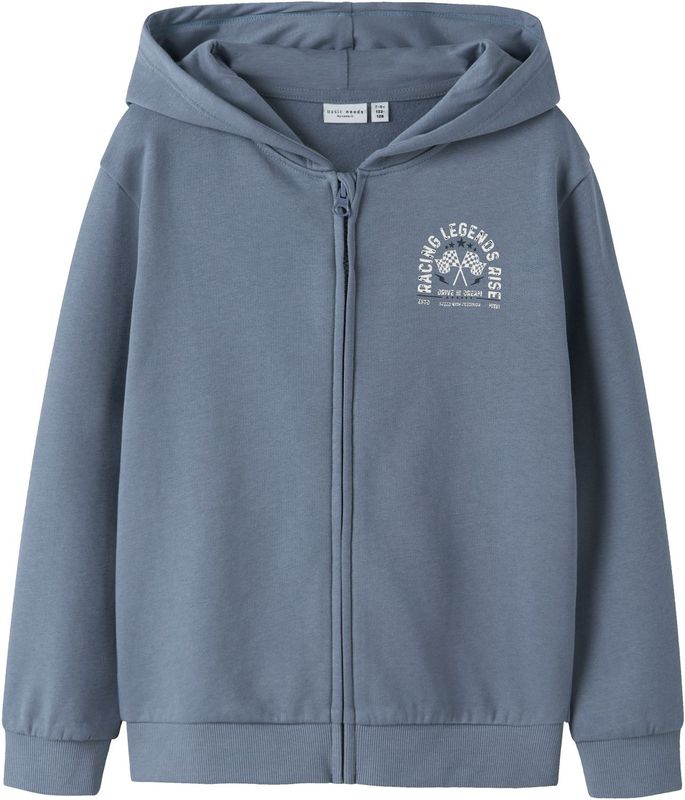 NAME IT - NKMVOLTINUS - Sweatvest - Saffier - Met Capuchon