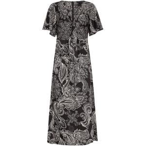 DreiMaster Klassik Jurk  zwart / wit