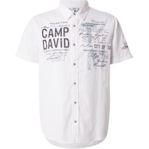CAMP DAVID Overhemd  opaal / zwart / wit