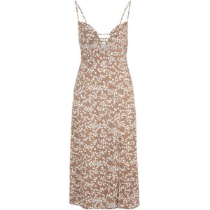 AÉROPOSTALE Jurk  donkerbeige / wit