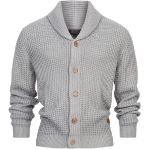 INDICODE JEANS Gebreid vest ' Brandox '  grijs