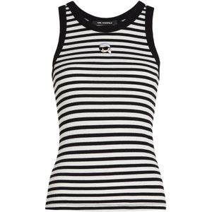 Karl Lagerfeld - A3W17079 - T-shirt - Wit - Mouwloos - Biologisch Katoen - Duurzaam