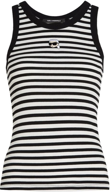 Karl Lagerfeld - A3W17079 - T-shirt - Wit - Mouwloos - Biologisch Katoen - Duurzaam