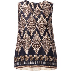 Ulla Popken Blouse  goud / zwart