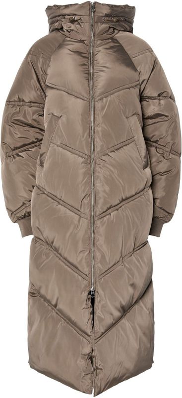 PIECES Winterjas  lichtbruin