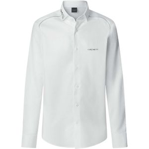Hackett London Overhemd  grijs / wit