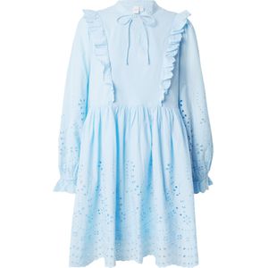 Yas - Luma - Korte Jurk - V-hals - Lange Mouwen - Knielengte - Biologisch Katoen