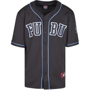 FUBU Overhemd  duifblauw / rood / zwart / wit