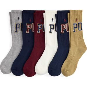 Polo Ralph Lauren Sokken 'CLSSC'  donkerblauw / lichtbruin / grijs / donkerrood / wit