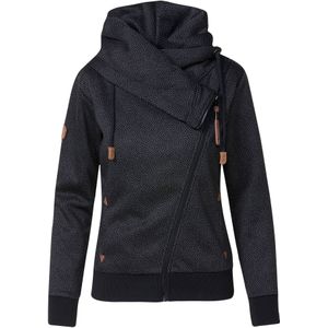 KOROSHI Sweatvest  zwart / wit