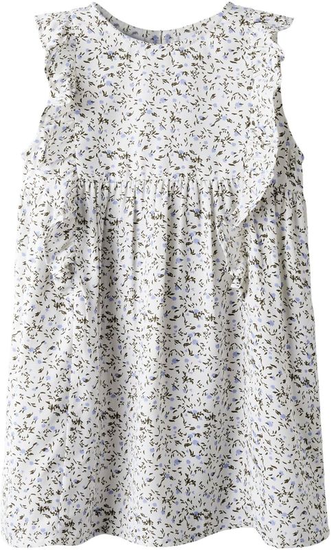 Jerseyjurken - Zonder Mouwen Jurk - All-over Print - Mouwloos - Regular Fit