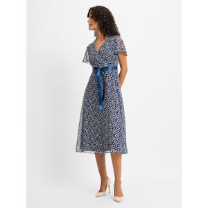 PARADI Jurk  marine / wit