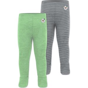 normani Broek  grijs / groen / wit