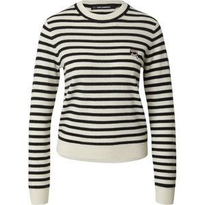 Karl Lagerfeld Trui 'IKON'  zwart / wit